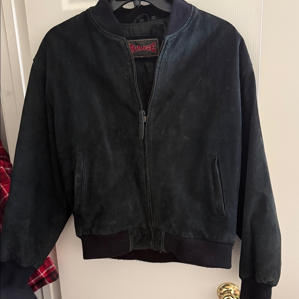 Black Bomber Jacket by Rage